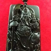 *** 愛買藝品館**** 黑曜~關聖帝君 商品編號~100429030844