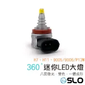 SLO【360度 八面發光 雙色 LED大燈】360 開關白黃換色  雙色霧燈 P13W H7 H11 9005/6