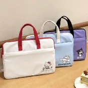 【SANRIO 三麗鷗】簡約時尚造型大小款輕便筆電平板手提電腦包-酷洛米/凱蒂貓/大耳狗(小款)