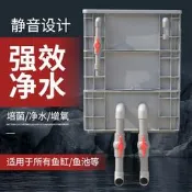 魚池過濾箱魚缸過濾器庭院水循環系統周轉箱淨水裝置上滴流盒設備