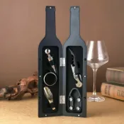 全球選品1館 生活百貨 創意紅酒具5件套開瓶器葡萄酒塞酒具3件套紅酒具套裝禮品伴手禮