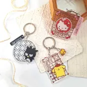 【漫遊台灣XSanrio三麗鷗】鑰匙圈 壓克力 吊飾 鐵窗花 HELLO KITTY/布丁狗/酷企鵝