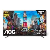 【AOC】70型 4K QLED Google TV 智慧顯示器(70U8040)
