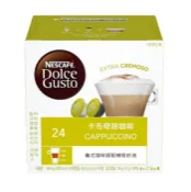  秀翔電器SS3C 限時買5盒送1盒(即期品) 雀巢 卡布奇諾咖啡膠囊 (一條三盒入) 料號 12599107 ★奶泡與咖啡的完美結合 多趣酷思膠囊咖啡機專用