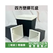 (店+)四方塑膠花盆 台灣製 四方盆 花盆 塑膠花盆 育苗盆 方盆 多肉盆 硬盆 正方盆【HOMEDEN霍登園藝】