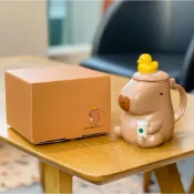 星巴克杯子2026新年禮物星相伴系列粉色卡皮巴拉可愛水豚萌寵小鴨創意造型馬克杯咖啡杯水杯露營杯保溫杯保冷杯生日禮物聖誕禮