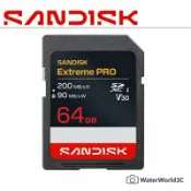水世界3C 【中壢NOVA-水世界】SANDISK Extreme PRO SDXC 64G 記憶卡 UHS-I V30