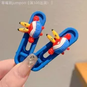 特價下殺💯 彩色多巴胺海綿寶寶髮夾側邊夾派大星夾頭飾卡通鴨嘴夾可愛髮卡