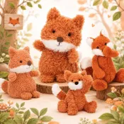 (店+)【JELLYCAT】【Homieee】JELLYCAT 叢林動物系列 波浪毛 害羞 小狐狸 L3F,BAS3FXC,WEE6F