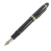 【DOKODEMO】【5積分】成色極佳 □MONTBLANCMeisterstück 149 鋼筆，14K 金筆尖（F），帶筆帽，黑金配色，德國製造，男士款