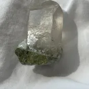 透亮 綠幽靈 七三面 道水晶 彩虹 白水晶簇 水晶柱 手握 手把玩