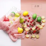 仿真蘋果 假水果拼盤 水果模型 假水果道具 假水果 假松果 假橡果