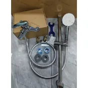 【新款】TOTO花灑淋浴噴頭全銅套裝淋浴三聯浴缸龍頭簡易花灑套裝 TOTO花灑淋雨噴頭套裝淋浴帶升降杆 簡易花灑套裝