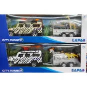 玩具城市~合金玩具~EAPAO 易保 動物救援車隊 動物拖車 兩款可選