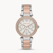 MICHAEL KORS女錶 手錶 38mm 玫瑰金/銀鋼錶帶 腕錶 晶鑽錶 MK6301 MK(現貨)