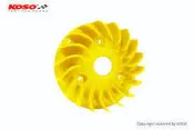 小貝騎士精品 KOSO 輕量化楓葉 風扇 YAMAHA車系 新勁戰 勁戰 三代 四代 GTR BWS 黃色