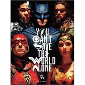 【正義聯盟】You Cant Save The World Alone 60X80 無框畫