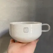 *現貨*日本製六魯rokuro美濃燒 白妝土粉引湯杯 湯碗 馬克杯 陶杯 水杯 茶杯 日本手工杯