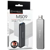 【蝦皮直營】SilverStone銀欣MS09B USB3.1 M.2 SSD外接盒(太空灰) 廠商直送