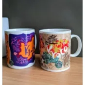 Starbucks日本星巴克⊛京都20週年限定城市杯⊛(1代)(2代金箔)馬克杯⊛京都不鏽鋼保溫瓶 城市杯