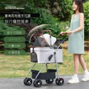 【臺灣出貨】寵物推車 狗狗 貓咪 輕便 可折疊 可分離 寵物手推車 遛狗 提籃 寵物推車小型犬 貓咪推車 貓推車 二手