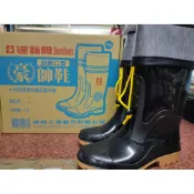 達新牌 束口 防水 豪帥雨鞋 黑色(高級針織尼龍內裡)-Raine龍莘