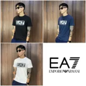 美國百分百【全新真品】Emporio Armani EA7 短袖 T恤 logo T-shirt 黑/深藍/白 K203