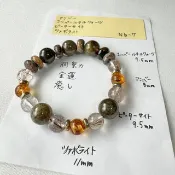 彼得石 沙佛萊 黃膠花 天然能量 手作禮物 日本製 水晶手鍊