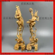 【風水能量加持】【青遺】敦煌飛天黃楊木木雕工藝品擺件裝飾家居紅木客廳實木送禮【推薦】