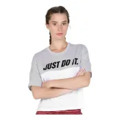 ☆CHIN代購☆ Nike Running Just do it 灰白 女 透氣 純棉 短T AJ8663-059 現貨