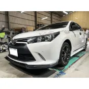 TOYOTA 11代 X版 ALTIS 專用直上 消光黑 競速PLUS版 前下巴 前鏟 前定風翼 前擾流板