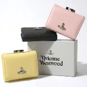 【Vivienne Westwood】星球標誌皮革釦式口金短夾(多款可選)