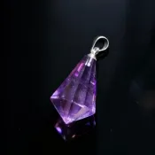 Crystal.EAA 紫水晶錐梭吊墜