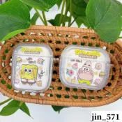 海綿寶寶派大星漢堡薯條 AirPods pro2 保護套 情侶 airpods 1 2 3 pro耳機殼 無線藍牙耳機套