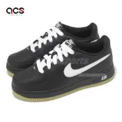 Nike 休閒鞋 Air Force 1 LV8 3 GS 大童 女鞋 黑 白 皮革 AF1 HQ1911-001