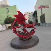 天天優選百貨 【台灣現貨】遊戲王歐西裡斯的天空龍手辦動漫潮玩擺件遊城十代三幻神模型