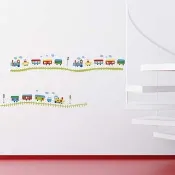 smart Life創意無痕壁貼 快樂小火車