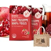 【HT 農場】NFC100%紅石榴原汁 30包/散裝贈吾家有貓手提袋(韓國 天然原汁 70ml 購物袋)
