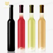 （客製化）【訂製】【酒瓶】創意新款 375ml 紅酒瓶空瓶自釀酒葡萄酒瓶密封酒瓶酵素冰酒瓶 熊熊訂製