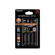 【Panasonic 國際牌】eneloop pro 疾速充電組-BQ-CC55疾速智控4槽充電器+2顆高階4號電池