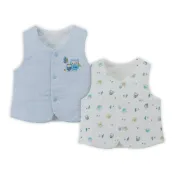 【娃娃城 Baby City】美國棉咕咕貓頭鷹鋪棉背心二入
