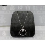 天然鑽石戒指/墜子兩用 0.31ct J/VS1/車工完美 H&A 18K n0995-01