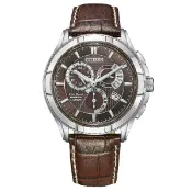 大高雄鐘錶城 CITIZEN 星辰錶 BL8160-07X GENT'S 光動能萬年曆三眼腕表 / 棕 42mm｜樂天領券現折★全館特惠中★指定刷卡回饋10%