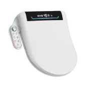 【Lezun】110V省電瞬熱式馬桶座 乾淨便座/噴嘴自潔/免治(不含安裝/瞬熱式/手柄調節/自動掀蓋/三色可選)