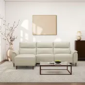 【Costco好市多】Aiden & Ivy 牛皮電動L型沙發 左 Aiden & Ivy Leather Power Sectional Left