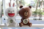 LINE FRIENDS 造型公仔鬧鐘存錢筒 (另有悠遊卡 7-11 下午茶杯壺組 HELLO KITTY 玩偶抱枕茶壺