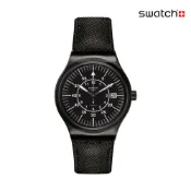 Swatch SISTEM SLATE 機械錶/金屬手錶/男錶/女錶/瑞士製造 YIB400 (42mm)【官方旗艦店】