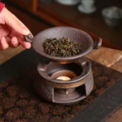 五折出貨🌈中式烤茶炒茶溫茶爐粗陶焙茶器茶葉提香器家用蠟燭烘茶器圍爐煮茶
