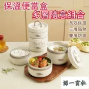 【源一商社】便當盒 不鏽鋼便當盒 圓形便當盒 圓筒便當盒 保溫便當盒 304不鏽鋼 三層保溫 日系餐盒 保鮮餐盒 可微波