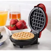 我最便宜 台灣出貨 Mini waffle maker迷你鬆餅機 全自動家用電動迷你華夫餅機電煎烤餅鐺三明治早餐機